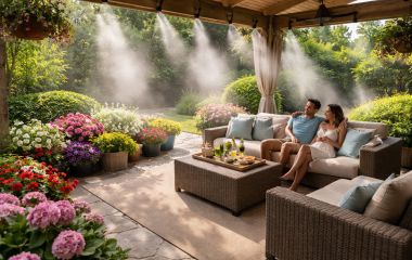 Системи туманоутворення для подвір’я та тераси: як працює комфортне охолодження в спеку
