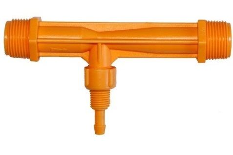 Інжектор ''Вентурі'' 1''-1'' та з'єднувач для шланга всмоктування AD 7401 Інжектор ''Вентурі'' 1''-1'' та з'єднувач для шланга всмоктування AD 7401