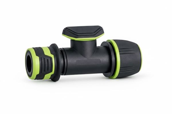 Конектор з ручним клапаном 1/2" - 5/8" - 3/4"   AB 1004