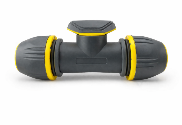 Муфта єднальна з ручним клапаном  універсальна 1/2" - 5/8" - 3/4"   AB 1007