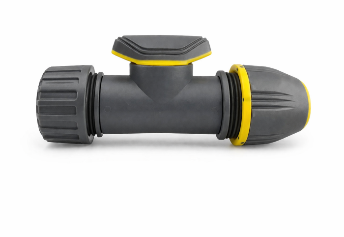 Муфта єднальна з ручним клапаном 1/2" - 5/8" - 3/4"   AB 1008
