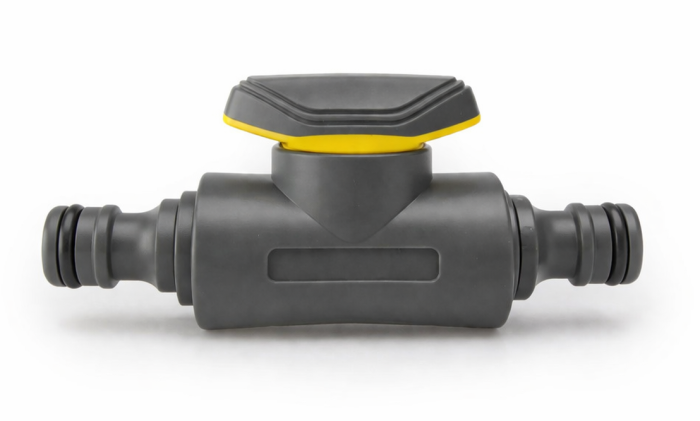 Двосторонній зʼєднувач із запорним краном   AB 1021