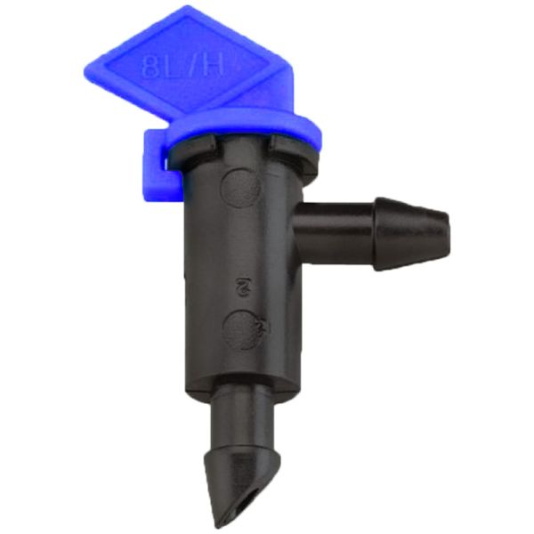 AD 2203 Крапельниці прапор 1/4", синій колір, витрата 8л/г, робочий тиск 1 бар AD 2203 Крапельниці прапор 1/4", синій колір, витрата 8л/г, робочий тиск 1 бар