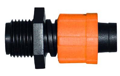 Адаптер старт конектор із зовнішнім різьбленням 1/2'' для краплинної стрічки Dn17 AD 5107