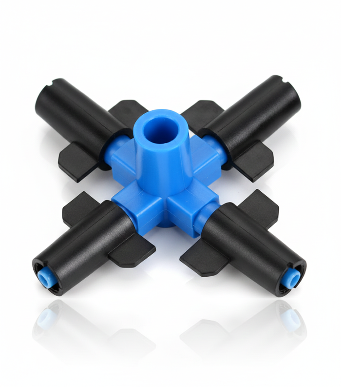 Туманоутворювач на 4 виходи Робочий тиск: 1–3 бар., Радіус розпилення: 1–1,1 м., Витрата води: 20–28 л/год.   AD 1211