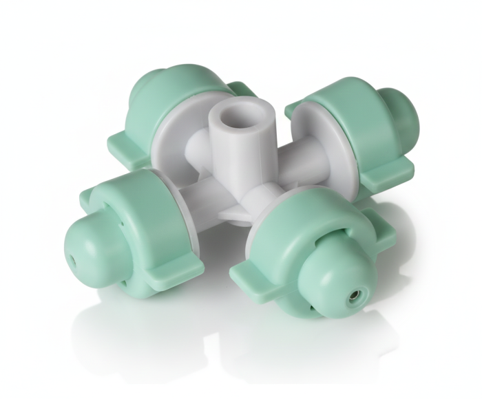 Туманоутворювач на 4 виходи Робочий тиск: 1–3 бар., Радіус розпилення: 1–1,1 м., Витрата води: 20–28 л/год.   AD 1215C