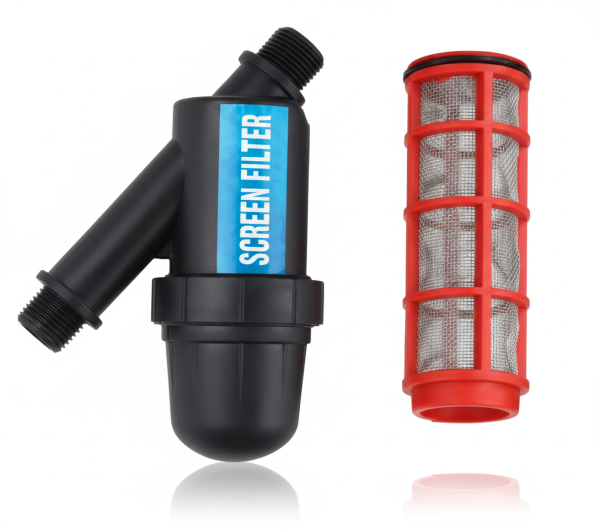 Фільтр сітчатий із зовнішнім  різьбленням 1", пропускна спроможність фильтра 5 м³/г, ступінь очищення фильтра 120 мкм.   AD 6301 1''