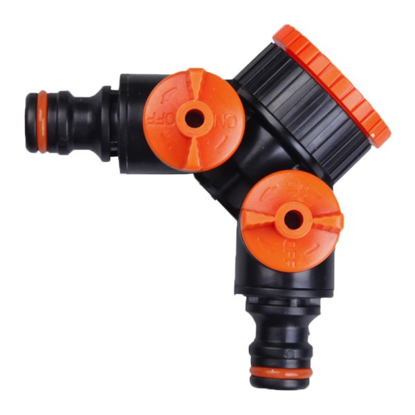 Адаптер - трійник з двома запорними кранами з внутрішнім різьбленням 1" і редуктором 1" - 3/4" 1019 Адаптер - трійник з двома запорними кранами з внутрішнім різьбленням 1" і редуктором 1" - 3/4" 1019